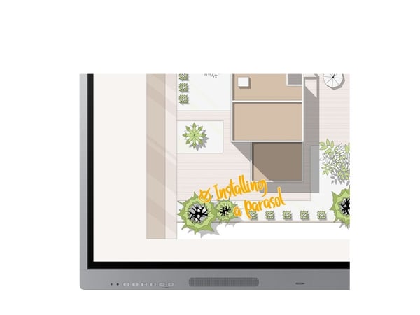 Samsung Interactive Display WE65FX - 65" Diagonalklasse WEFX Series LED-bakgrunnsbelyst LCD-skjerm - utdanning / næringsliv - med innebygd interakt...