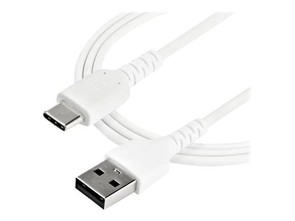 StarTech.com 1m USB A - USB C latauskaapeli, kestävä nopea lataus ja synkronointi USB 2.0 - USB Type C datakaapeli, kestävä TPE takki Aramidikuitu ...
