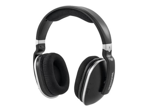 TechniSat StereoMan 2 DAB+ - Hodetelefoner - full størrelse - 2,4 GHz - trådløs - svart titan, svart