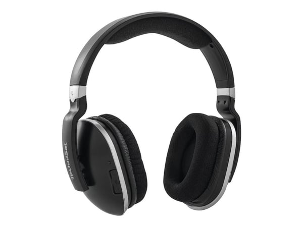 TechniSat StereoMan 2 DAB+ - Hodetelefoner - full størrelse - 2,4 GHz - trådløs - svart titan, svart