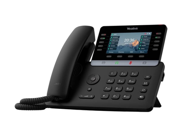 Yealink SIP-T74W - VoIP-telefon med anrops-ID/samtale venter - IEEE 802.11a/b/g/n/ac/ax (Wi-Fi) / Bluetooth 5.0 - 10-veis anropskapasitet - SIP, SI...