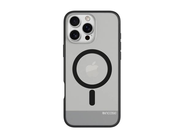 Incase - Baksidedeksel for mobiltelefon - smal - MagSafe-samsvar - termoplast-polyuretan (TPU), polykarbonat - svart - for Apple iPhone 16 Pro