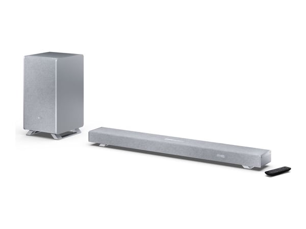 Sharp HT-SBW53121 - Lydplankesystem - for hjemmeteater - 3.1.2-kanal - trådløs - Bluetooth - 182 watt (Total) - sølv