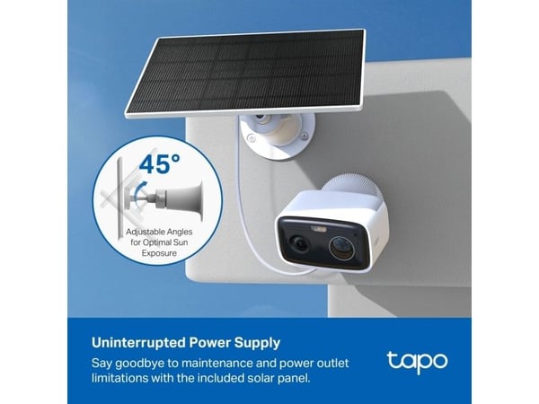 TP-Link Tapo C400 KIT, IP-sikkerhetskamera, Utendørs, Trådløs, Vegg, Hvit, Boks