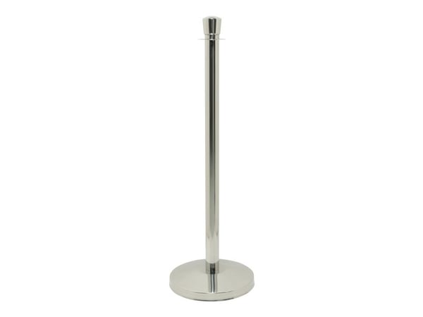 Securit® CLASSIC CHROME sperresett med 1 stolpe med fot og 1 rød snor
