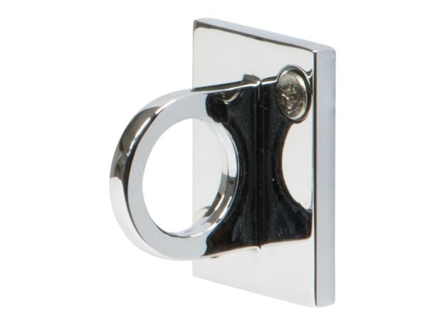 Securit® CLASSIC CHROME sperresett med 1 stolpe med fot, 1 veggkrok og hvitt tau