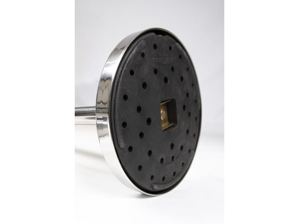 Securit® CLASSIC CHROME sperresett med 1 stolpe med fot, 1 veggkrok og hvitt tau