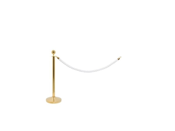 Securit® CLASSIC GOLD avsperringssett med 1 stolpe, fot og 1 hvitt tau