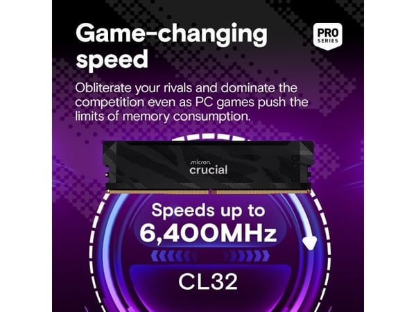 Crucial Pro OC 32GB kitti 2X16GB DDR5-64