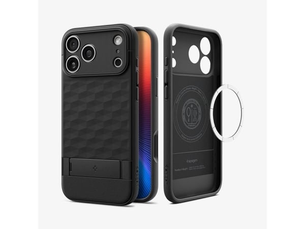 Spigen Parallax S (MagFit), deksel, Apple, iPhone 17 Pro Max, 17,5 cm (6,9"), Sort