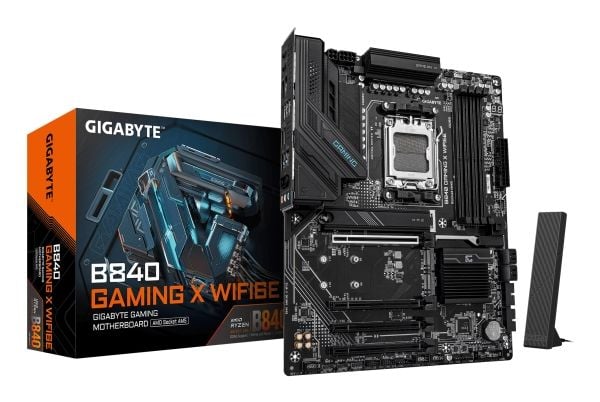 Gigabyte B840 Gaming X WFI6E - Hovedkort - ATX - Socket AM5 - AMD B840 Chipset - USB-C 3.2 Gen 1, USB 3.2 Gen 1, USB 3.2 Gen 2 - Wi-Fi 6E, 2.5 Giga...
