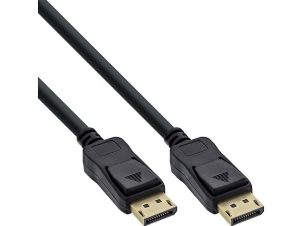InLine B-17111P, 1,5 m, DisplayPort, DisplayPort, Hankjønn, Hankjønn, 3840 x 2160 piksler