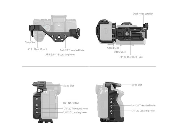 SmallRig 5583, 108 mm, 64,5 mm, 146 mm, 188 g, 122,5 mm, 69 mm