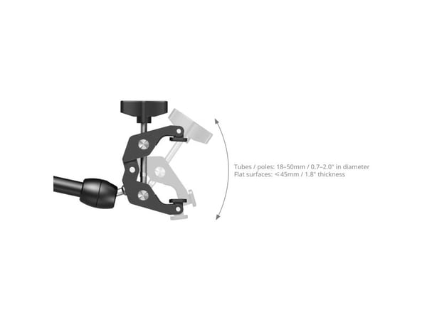 SmallRig 5624, Beslag, Sort, Aluminium, 99 mm, 27 mm, 372 mm