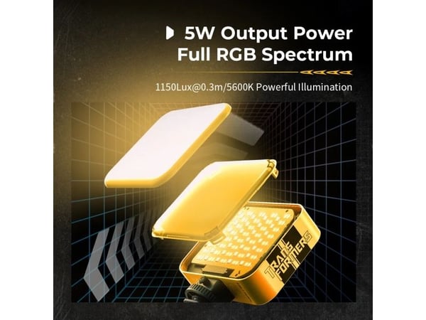 SmallRig 5511, 5 W, LED, 2500 K, 6500 K, Metallisk, Batteri