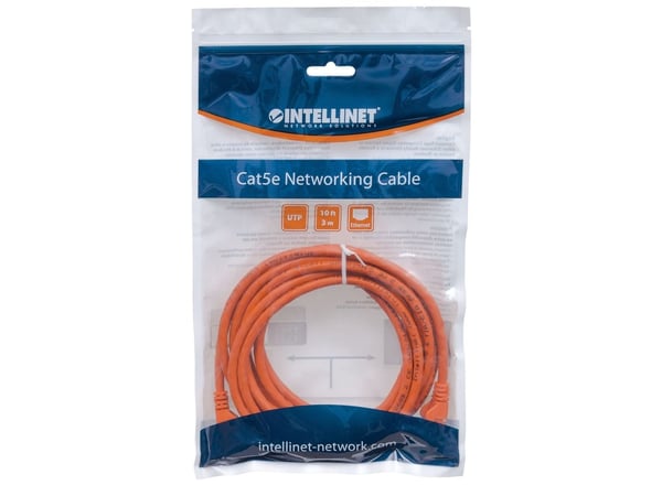 Intellinet 15m Cat6 UTP, 15 m, Cat6, U/UTP (UTP), RJ-45, RJ-45, Oransje