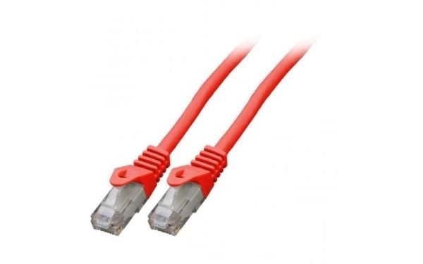 Mercodan Patchkabel KAT6 UTP, punainen, 10m, halogeeniton, 2x4xAWG24 LSZH, Polybag, CCA, 10 m, Cat6, U/UTP (UTP), RJ-45, RJ-45, RJ-45