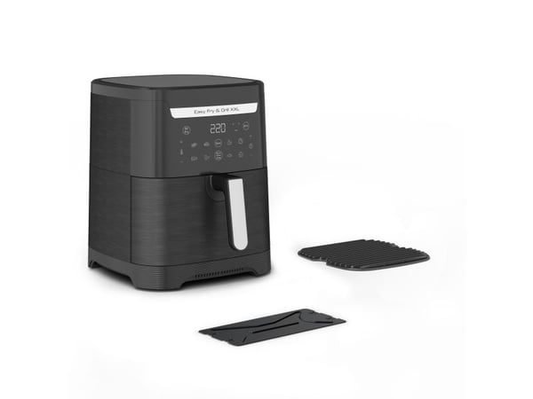 Tefal Easy Fry & Grill EY8018, Varmluftsfrityr, 6,5 l, 1,5 kg, 8 person(er), Sort, Berøringskontroll