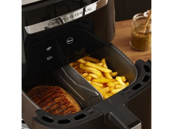 Tefal Easy Fry & Grill EY8018, Varmluftsfrityr, 6,5 l, 1,5 kg, 8 person(er), Sort, Berøringskontroll