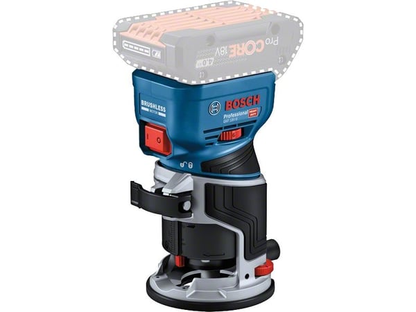 Trådløs kantfres GKF 18V-8 Profesjonell solo, 18 volt (blå/svart, uten batteri og lader) - SOLO