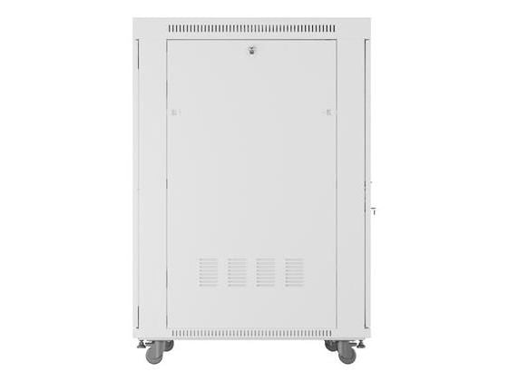 19" 27U 800X1000 GRÅ LCD PERFORERAD DÖRR LANBERG INSTALLATIONSRACK (FLAT PACK)