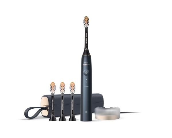 Philips DiamondClean Prestige 9900 HX9992/45 Oppladbar tannbørste, Voksen, Sonik tannbørste, Daglig stell, Grundig rens, Gum omsorg, Sensitiv / Myk...