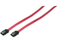 LogiLink SATA 0.5m, 0,5 m, SATA II, Hankjønn/hankjønn, Rød, Rett, Rett