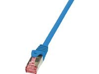 LogiLink 0.5m Cat.6 S/FTP, 0,5 m, Cat6, S/FTP (S-STP), RJ-45, RJ-45, Blå