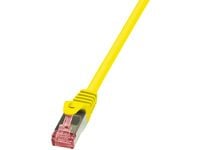 LogiLink PrimeLine - Koblingskabel - RJ-45 (hann) til RJ-45 (hann) - SFTP, PiMF - CAT 6 - halogenfri, formstøpt, uten hindringer - gul