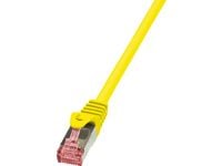 LogiLink PrimeLine - Koblingskabel - RJ-45 (hann) til RJ-45 (hann) - SFTP, PiMF - CAT 6 - halogenfri, uten hindringer - gul