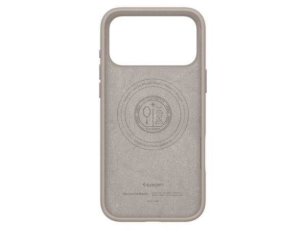 Spigen Silicone Fit (MagFit), Etui, Apple, iPhone 17 Pro, 16 cm (6.3"), Steinfarge