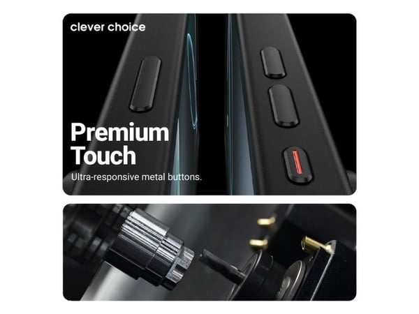 Crong Hybrid Frost MAG Cover, Etui, Apple, iPhone 17 Pro, 16 cm (6.3"), Svart, Translucent