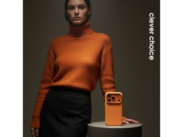 Crong , Etui, Apple, iPhone 17 Pro, 16 cm (6.3"), Oransje