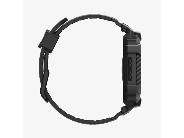 Spigen Rugged Armor Pro 2, Etui, Smartklokke, Svart, Apple, Apple Watch 10/11 (46mm), Termoplastisk polyuretan (TPU)