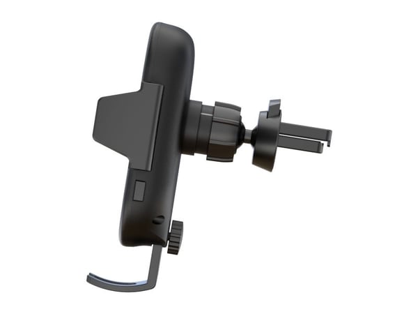 DELTACO - Trådløs ladeholder for bil - 15 watt - QC - svart