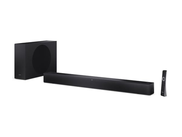 Sharp HT-SBW310 - Lydplankesystem - for TV - 2,1 kanaler - trådløs - Bluetooth - 120 watt (Total) - matt svart