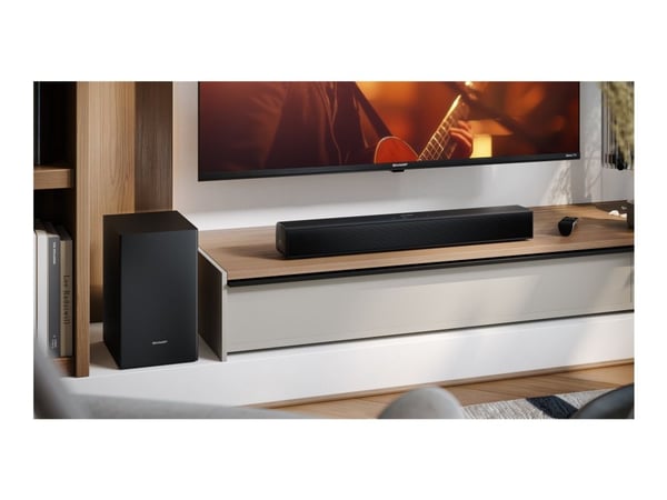 Sharp HT-SBW121 Soundbar langattomalla subwooferilla musta (HT-SBW121)
