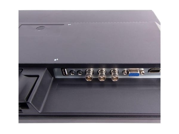 Ernitec - LED-skjerm - 24" - 1920 x 1080 Full HD (1080p) - IPS - 350 cd/m² - 1000:1 - 5 ms - HDMI, VGA, BNC - høyttalere - svart
