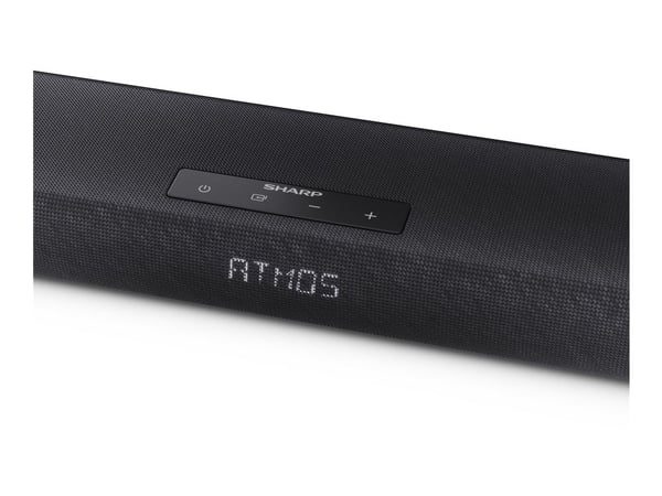 Sharp HT-SBW320 - Lydplankesystem - for TV - 2,1 kanaler - trådløs - Bluetooth - matt svart (grillfarge - matt svart)