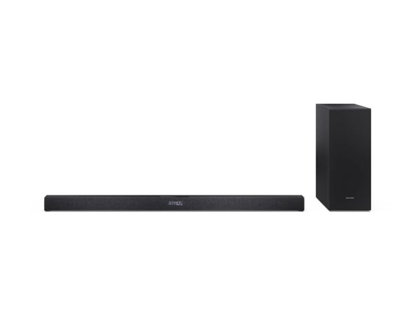 Sharp HT-SBW320 - Lydplankesystem - for TV - 2,1 kanaler - trådløs - Bluetooth - matt svart (grillfarge - matt svart)