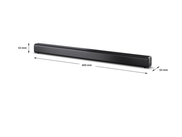 Sharp HT-SB145 - Lydplanke - for TV - 2.0-kanal - trådløs - Bluetooth - 50 watt - matt svart (grillfarge - matt svart)