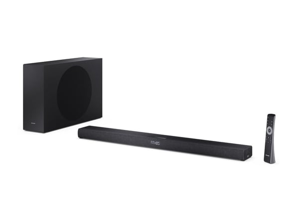 Sharp HT-SBW320 - Lydplankesystem - for TV - 2,1 kanaler - trådløs - Bluetooth - matt svart (grillfarge - matt svart)