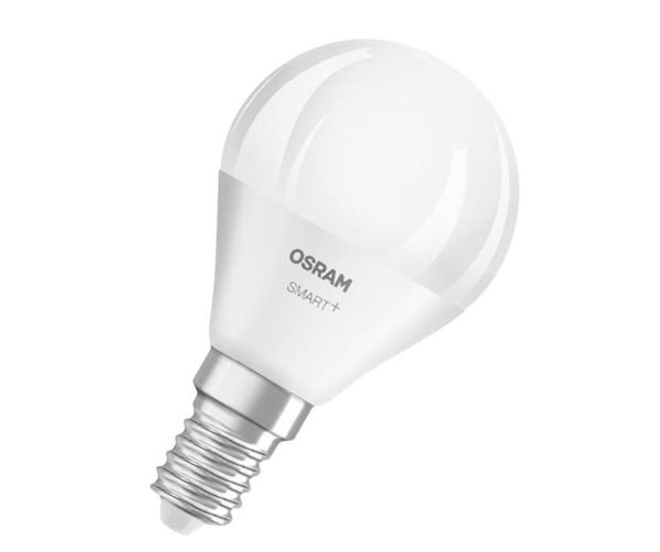 Smart LED-pære OSRAM, E14, P40, 4,9 W, 2700 - 6500 K, 470 lm, RGBW, SMART + WiFi