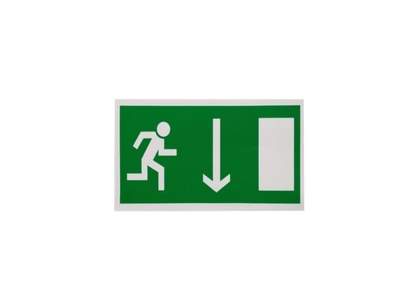 STICKER EXIT RIGHT DOWN 100x180MM