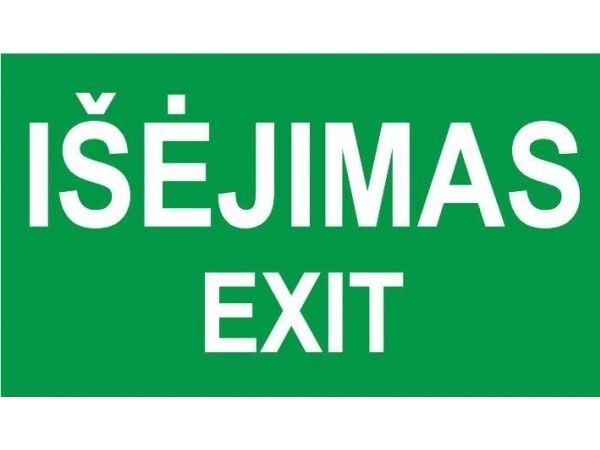 Ei näy_V Tarra Exit 100X180mm