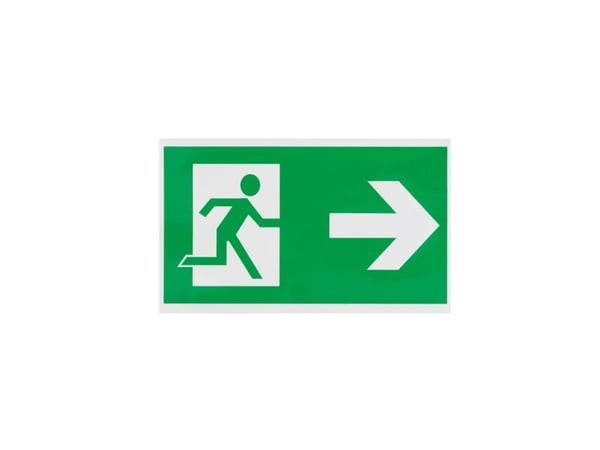 Dekal EXIT TO THE RIGHT 100x180 mm