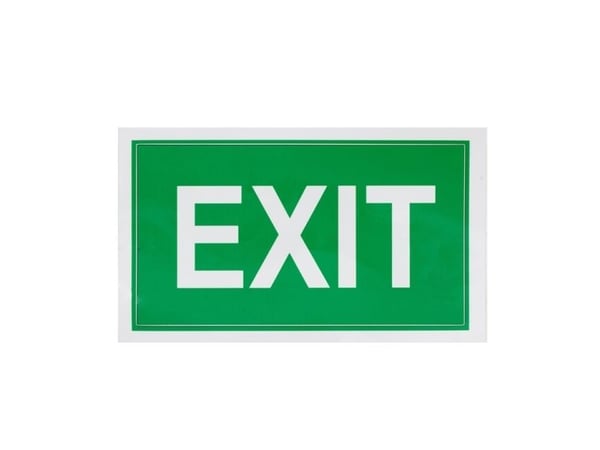 EXIT-klistremerke 100x180 mm