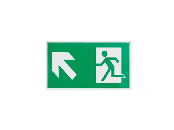 Ikke angitt_V Exit-skilt øverst til venstre 100x180 mm