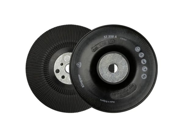 Bagsk ST358A Ø125-M14 hård gummi riflet
