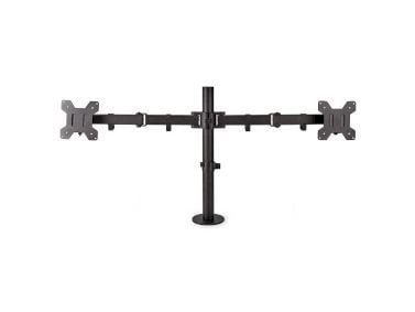 Nedis - Monteringssett (skjermmontering) - full bevegelse - for 2 LCD/plasma-paneler - metall, ABS-plast - svart - skjermstørrelse: 15"-32" - skriv...